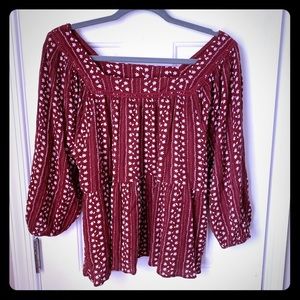 Burnt Orange short top Francescas small Blue Rain